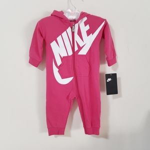 Nike baby Futura coverall hoodie footless onesie